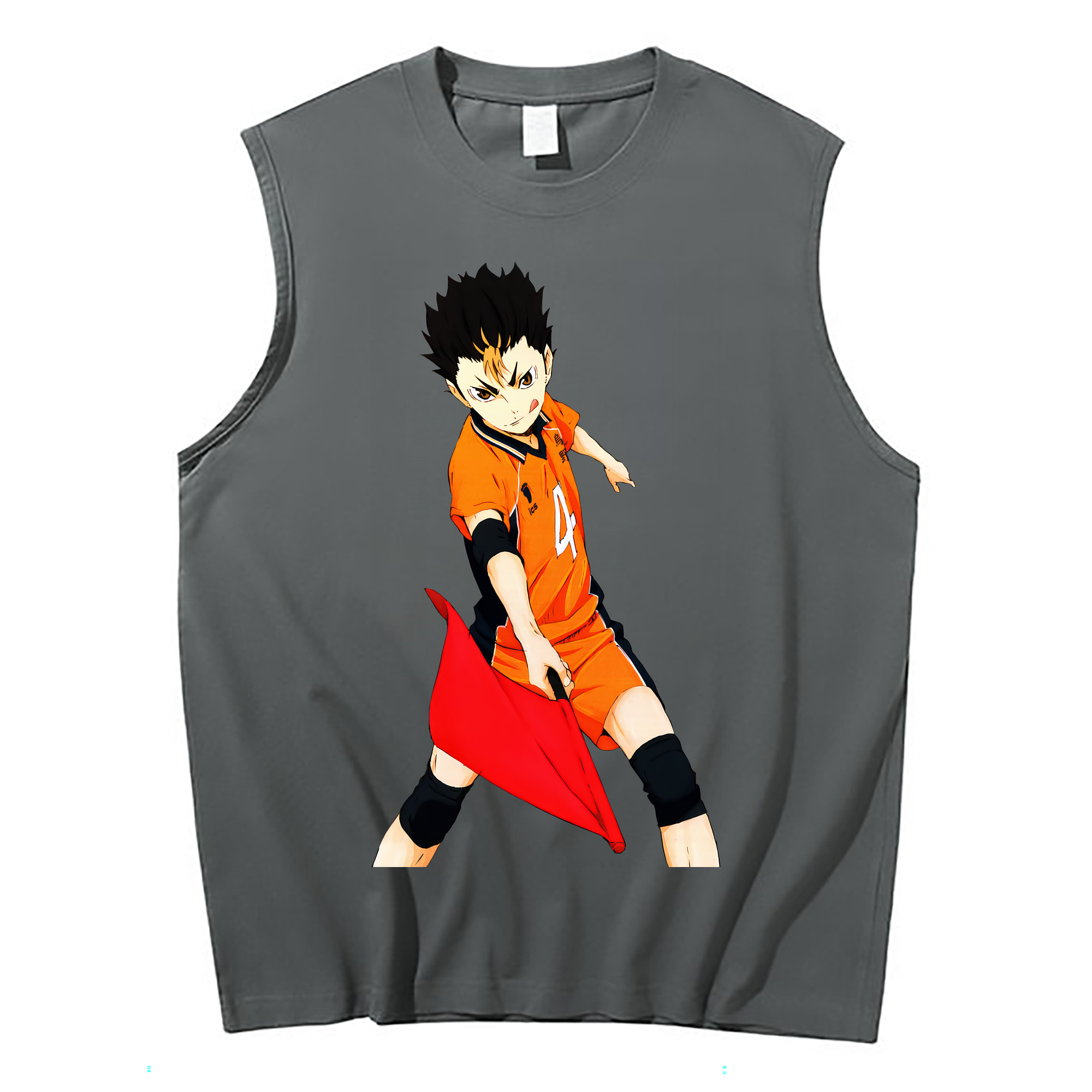 （画像用） ハイキュー!! Haikyu!! コットン100％タンクトップ（フロントプリント）